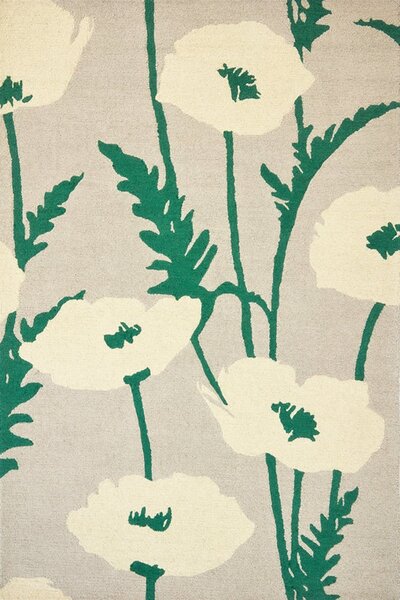 Χαλί Poppy Pop 124807 Parchment Gecko Ivory-Green Scion