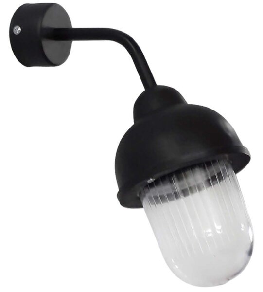 Φωτιστικό Τοίχου - Απλίκα 07-1413 SLP-951AS 45⁰ E/27 Led Φ12x24,5x25cm Black Heronia