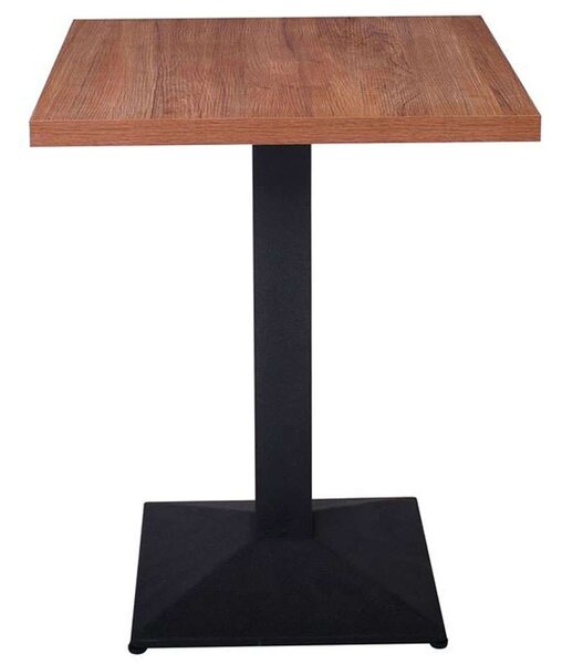 Τραπέζι Marco ΕΜ854 60x60x74cm Walnut-Black