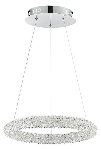 Luxera 64391 - Κρυστάλλινο πολύφωτο LED σε σχοινί ALMEDA LED/24W/230V