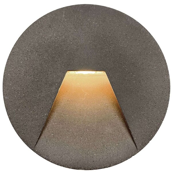 Φωτιστικό Τοίχου Χωνευτό Round Space 4289900 Φ12cm Led 39lm 4W 3000K Grey Viokef