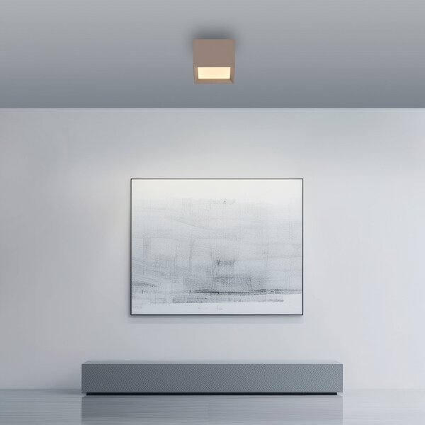 PURE Φωτιστικό οροφής LED Manhatten, χάλκινο, 1 λάμπα, CCT, ρυθμιζόμενος, Μπρούτζινο / Αντικέ ορείχαλκου, Διάδρομος, Αλουμίνιο, σύγχρονο