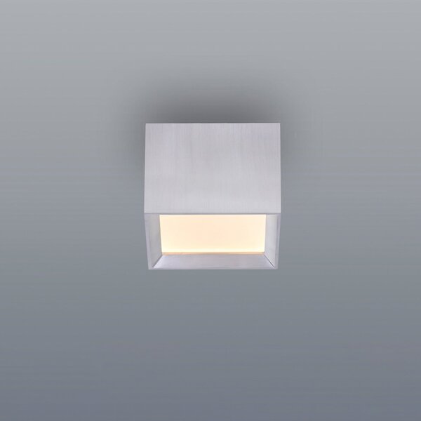 PURE Φωτιστικό οροφής LED Manhatten, stone, 1 λάμπα, CCT, ρυθμιζόμενος, Γκρι, Διάδρομος, Αλουμίνιο, σύγχρονο