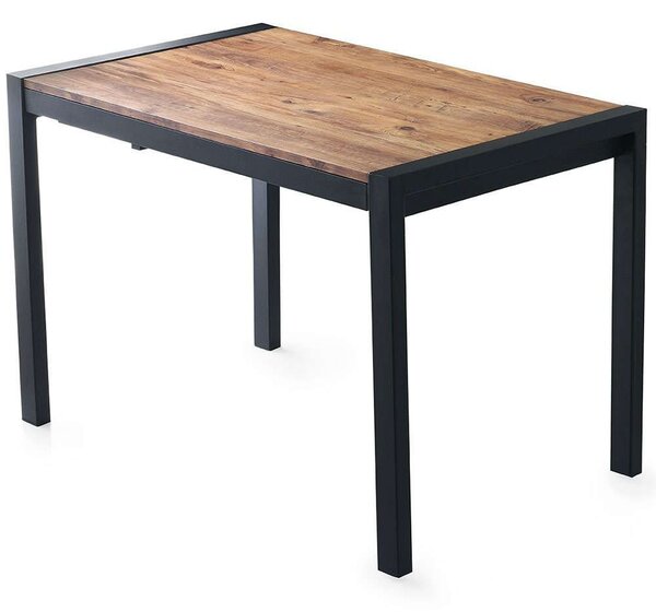 Τραπέζι Επεκτεινόμενο Silva 974NMB1161 120/187x74x75cm Pine-Black