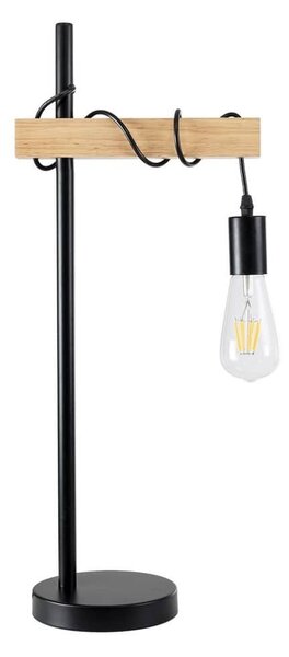 Επιτραπέζιο Φωτιστικό Mindelo 02032 1xE27 IP20 25x15x60cm Black-Beige GloboStar