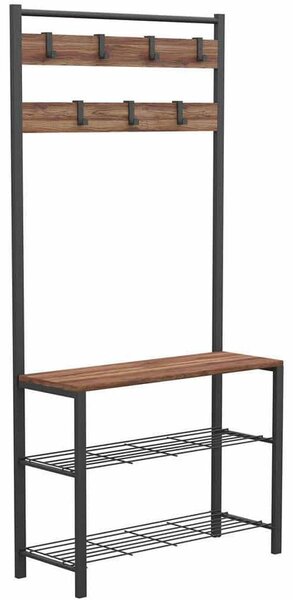 Έπιπλο Εισόδου 203DRG1701 86x30x172cm Oak-Black