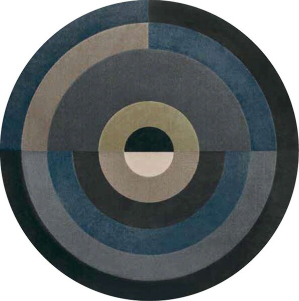 Χαλί Vittoria 9780012/9232 Blue-Grey Round Carpet Couture