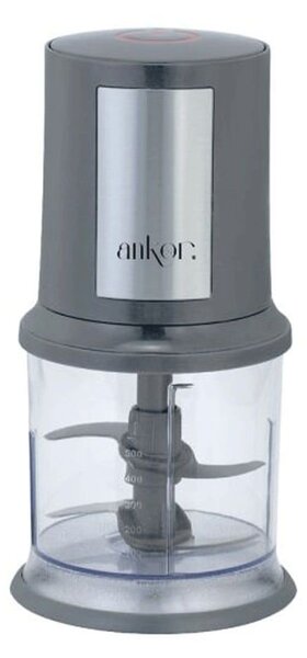 Πολυκόπτης Με Διπλή Λεπίδα M2-830343 400W 500ml Grey Ankor