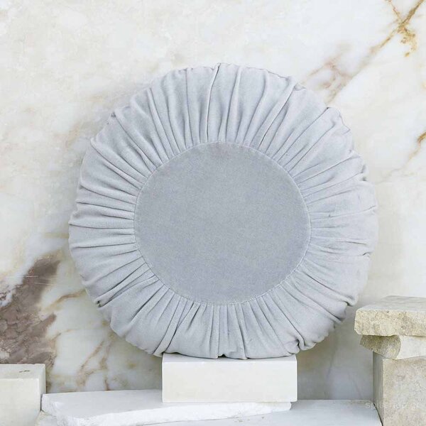 Διακοσμητικό Μαξιλάρι Βελουτέ (Φ45) Nima Pillows Velluto Grey