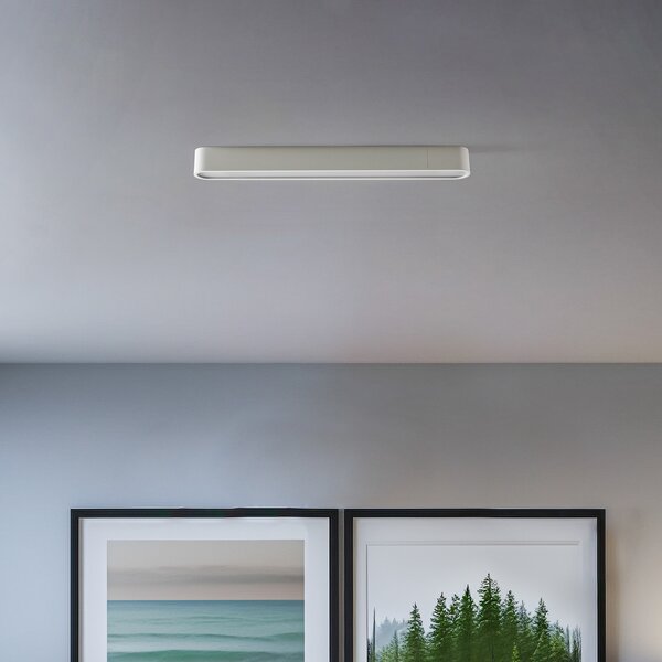 Nowodvorski Lighting Φωτιστικό οροφής Soft, 63 x 6 cm, λευκό, αλουμίνιο, G13, Λευκό, Σαλόνι / τραπεζαρία, Μέταλλο, σύγχρονο