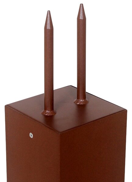 Les Jardins LED ηλιακό φωτιστικό βάθρο Tradition Sensor Corten 40cm, ρυθμιζόμενος, Καφέ / Σκουριάς, Μέταλλο, σύγχρονο, Ηλιακά φώτα
