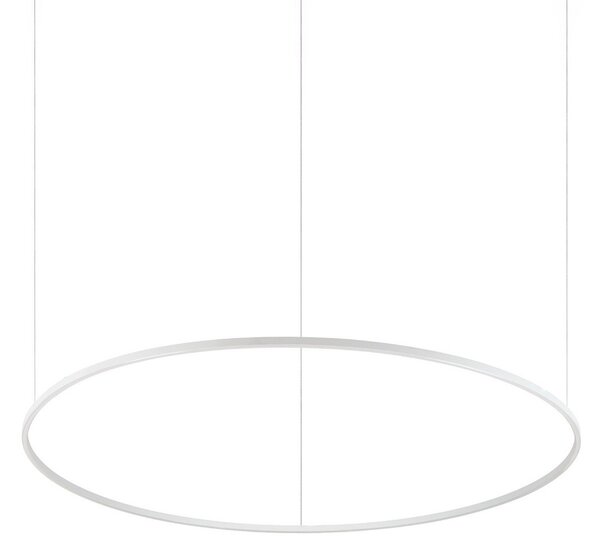 Ideallux Ideal Lux LED κρεμαστό φωτιστικό Oracle Slim λευκό 3.000 K Ø 150 cm, Λευκό, Σαλόνι / τραπεζαρία, Μέταλλο, σύγχρονο