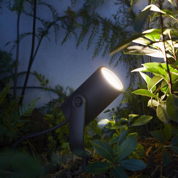 Philips Hue Προβολέας LED Lily, σετ 3 τεμαχίων, γέφυρα, RGB, CCT, IP65, ρυθμιζόμενος, Μαύρο, Μέταλλο, σύγχρονο
