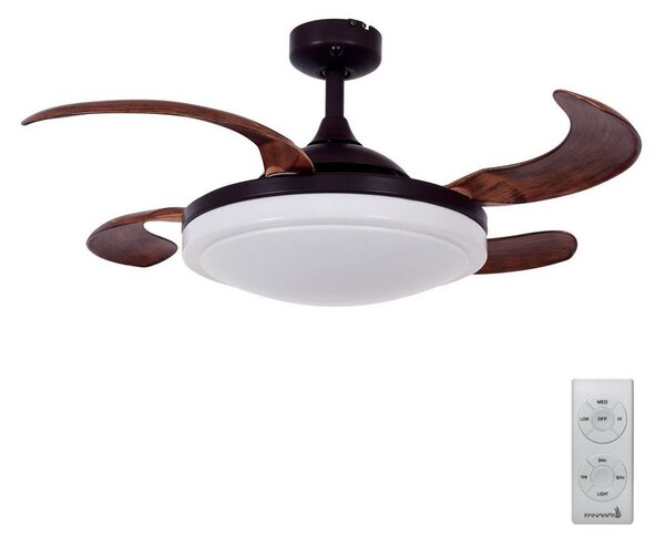 FANAWAY 512120 - Ανεμιστήρας οροφής EVORA 2xE27/15W/230V + τηλεχειριστήριο