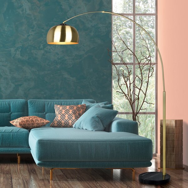 Trio Lighting Λάμπα τοίχου Argentina, ορείχαλκος, Χρυσό / Ορείχαλκου, Σαλόνι / τραπεζαρία, Μέταλλο