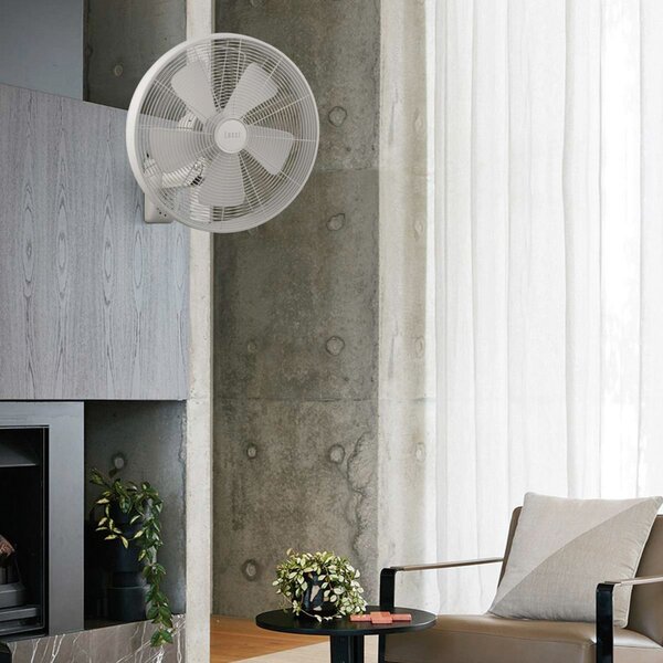 Beacon Lighting Επιτοίχιος ανεμιστήρας Breeze, λευκός, Ø 41 cm, αθόρυβος, Λευκό, Σαλόνι / τραπεζαρία, Πλαστικό