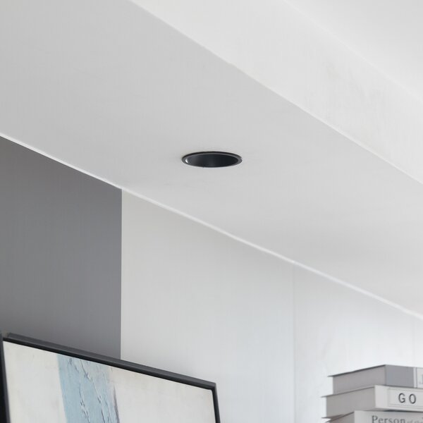 Arcchio LED downlight Niria, μαύρο, 2.700K, ρυθμιζόμενος, Μαύρο, Σαλόνι / τραπεζαρία, Μέταλλο, σύγχρονο