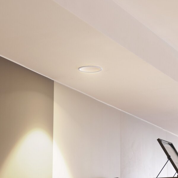 Arcchio LED downlight Niria λευκό, 3.000K, ρυθμιζόμενος, Λευκό, Σαλόνι / τραπεζαρία, Αλουμίνιο, σύγχρονο