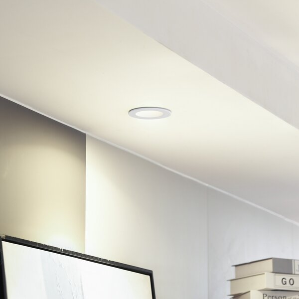 Arcchio Φωτιστικό LED Aryx, λευκό, 3.000K, ρυθμιζόμενος, Λευκό, Σαλόνι / τραπεζαρία, Αλουμίνιο, σύγχρονο