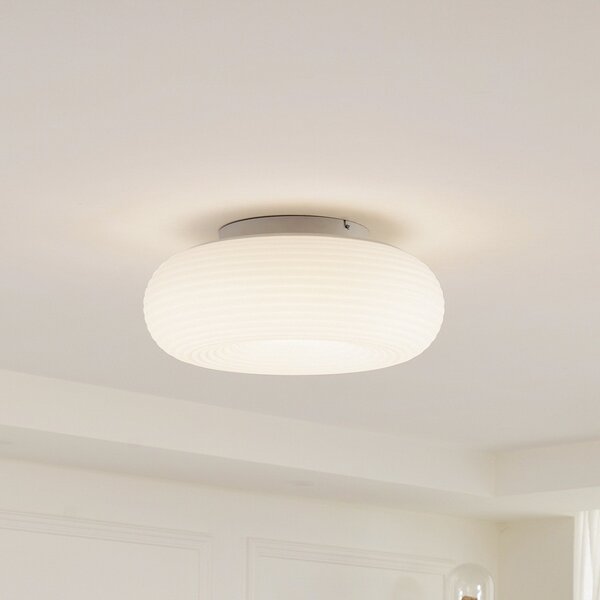 Lucande Smart LED φωτιστικό οροφής Bolti, λευκό, RGBW, CCT, Tuya, ρυθμιζόμενος, Λευκό, Σαλόνι / τραπεζαρία, Πλαστικό, σύγχρονο
