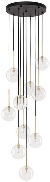 Φωτιστικό Οροφής Nilos 5944 42x42x145cm 10xG9 6W Black-Gold TK Lighting