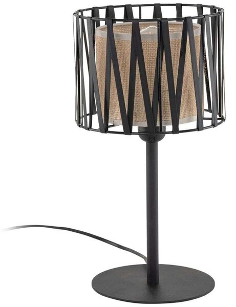 Φωτιστικό Επιτραπέζιο Harmony 5889 Φ20x37cm 1xE27 15W Natural-Black TK Lighting