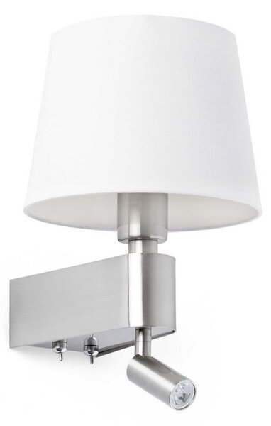 Faro 29976 - LED Λάμπα τοίχου ROOM 1xE27/15W/230V + 1xLED/3W