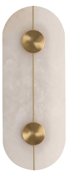 Viokef Φωτιστικό τοίχου LED Lusso, ύψος 43,5 cm, Λευκό, Σαλόνι / τραπεζαρία, Μάρμαρο