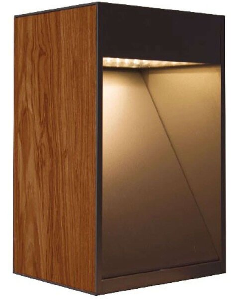 Φωτιστικό Δαπέδου Natu VK/02213/WD/W/30 17,5x15,7x30cm Led 297lm 12W 3000K Natural-Anthracite VKLed