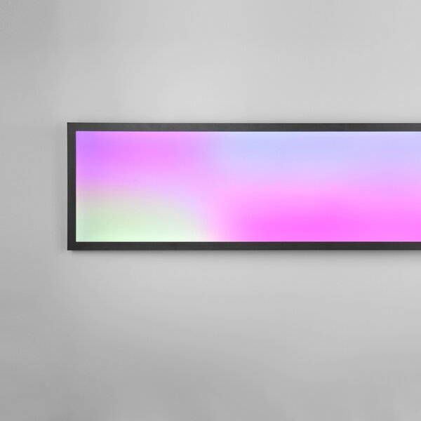 Reality Leuchten Φωτιστικό οροφής Beta LED, μήκος 119 cm, μαύρο, RGBW, CCT, ρυθμιζόμενος, Μαύρο, Σαλόνι / τραπεζαρία, Μέταλλο, σύγχρονο