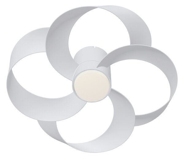 Mantra Iluminación Ανεμιστήρας οροφής με LED, λευκό ροζ, κινητήρας DC, αθόρυβος, Ø 65 cm, CCT, ρυθμιζόμενος, Λευκό, Σαλόνι / τραπεζαρία, Πλαστικό, σύγχρονο