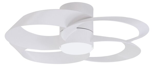 Mantra Iluminación Ανεμιστήρας οροφής με LED, λευκό ροζ, κινητήρας DC, αθόρυβος, Ø 65 cm, CCT, ρυθμιζόμενος, Λευκό, Σαλόνι / τραπεζαρία, Πλαστικό, σύγχρονο