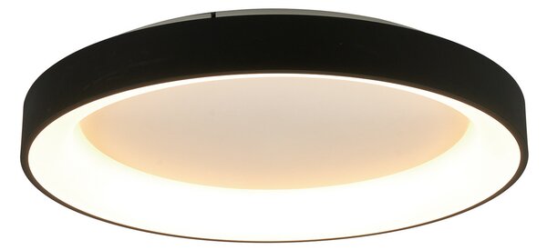 Mantra Iluminación Φωτιστικό οροφής LED Niseko II CCT με τηλεχειριστήριο, Ø 65cm, μαύρο, ρυθμιζόμενος, Μαύρο, Σαλόνι / τραπεζαρία, Αλουμίνιο, σύγχρονο