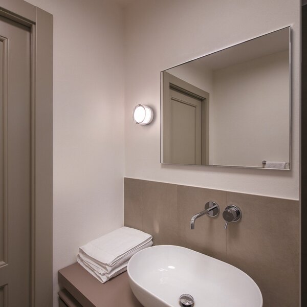 SLV Cyft LED φωτιστικό τοίχου, μαύρο, αλουμίνιο, Ø 13,2 cm, CCT, ρυθμιζόμενος, Μαύρο, Μπάνιο, Αλουμίνιο, σύγχρονο