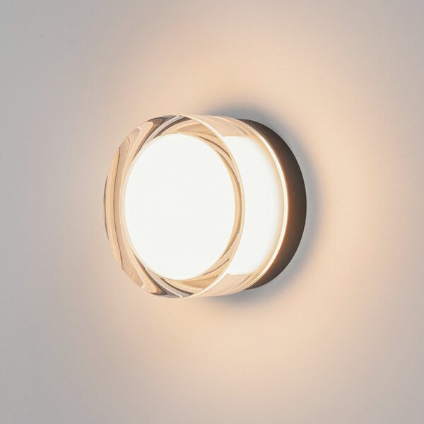 SLV Cyft LED φωτιστικό τοίχου, μαύρο, αλουμίνιο, Ø 13,2 cm, CCT, ρυθμιζόμενος, Μαύρο, Μπάνιο, Αλουμίνιο, σύγχρονο