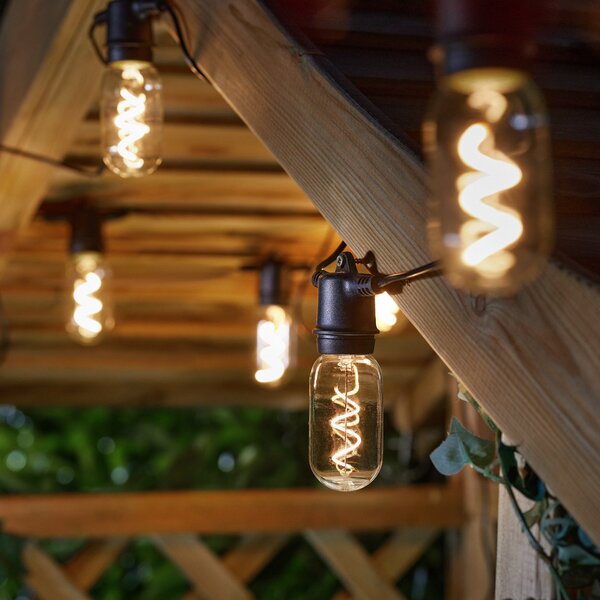 SMART GARDEN Φωτιστική αλυσίδα LED με ηλιακή τροφοδοσία Vintage 365, 8 λαμπτήρες, γυαλί, IP44, Διαφανές, Γυαλί