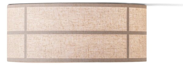 Audo Copenhagen φωτιστικό οροφής Hashira, φυσικό χρώμα, λινό, Ø 50 cm, ρυθμιζόμενος, Μπεζ, Σαλόνι / τραπεζαρία, Ύφασμα / Κλωστοϋφαντουργία