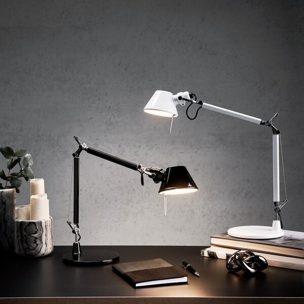 Artemide Tolomeo Micro επιτραπέζια λάμπα, λευκή, Λευκό, Μελέτη / Γραφείο, Μέταλλο, σχεδιασμός