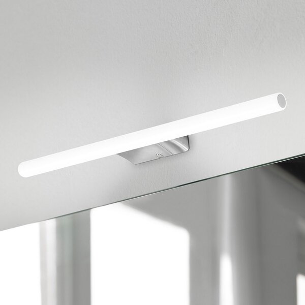 Ebir Irene LED φωτιστικό τοίχου, στρογγυλό, πλάτος 50 cm, Μεταλλικό, Μπάνιο, Πλαστικό, σύγχρονο