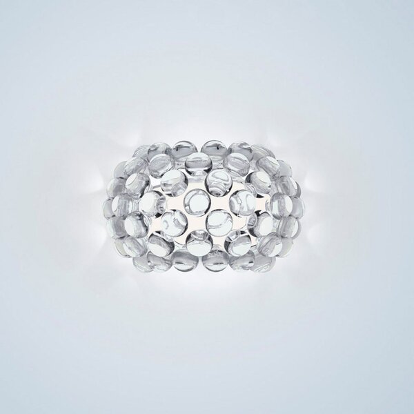 Foscarini Φωτιστικό τοίχου Caboche Plus piccola R7s διαφανές, ρυθμιζόμενος, Διαφανές, Σαλόνι / τραπεζαρία, Πλαστικό, σχεδιασμός