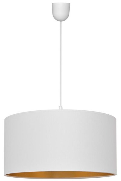 Κρεμαστό φωτιστικό οροφής ALBA 1xE27/60W/230V δ. 40 cm λευκό/χρυσό