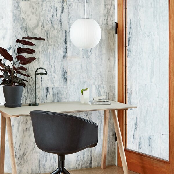 HAY Nelson Ball Bubble κρεμαστό φωτιστικό S Ø 32,5 cm, ρυθμιζόμενος, Λευκό, Σαλόνι / τραπεζαρία, Πλαστικό, σχεδιασμός