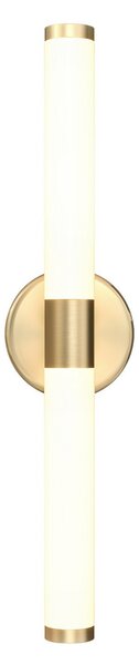 Maytoni LED φωτιστικό τοίχου Axis, χρυσό χρώμα, ύψος 35,6 cm, Χρυσό / Ορείχαλκου, Σαλόνι / τραπεζαρία, Μέταλλο, σύγχρονο