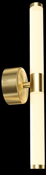 Maytoni LED φωτιστικό τοίχου Axis, χρυσό χρώμα, ύψος 35,6 cm, Χρυσό / Ορείχαλκου, Σαλόνι / τραπεζαρία, Μέταλλο, σύγχρονο