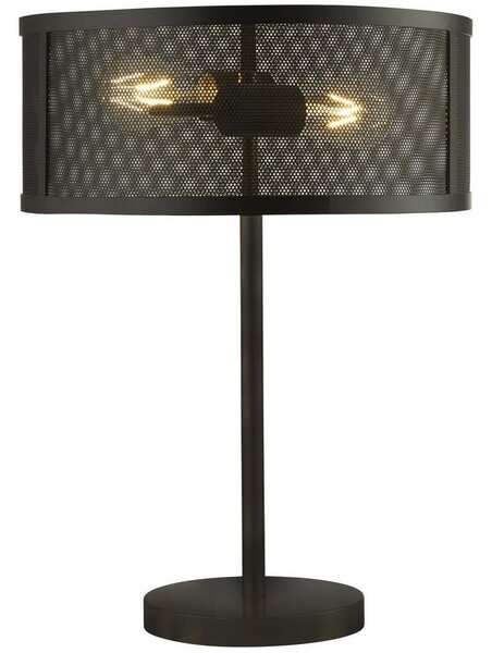 Searchlight EU2822-2BK - Επιτραπέζια λάμπα FISHNET 2xE27/60W/230V μαύρο