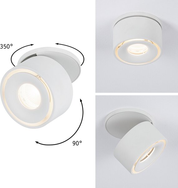 Paulmann Spircle LED φωτιστικό εσοχής λευκό ματ, Λευκό, Σαλόνι / τραπεζαρία, Μέταλλο, σύγχρονο, Φωτιστικά εσοχής στρογγυλά