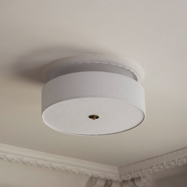 Globen Lighting Φωτιστικό οροφής Noah Ø 50 cm λευκό, ρυθμιζόμενος, Λευκό, Σαλόνι / τραπεζαρία, Ύφασμα / Κλωστοϋφαντουργία, Σκανδιναβικό