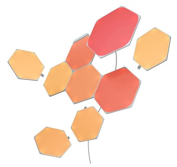 Nanoleaf NL42-0002HX-9PK- ΣΕΤ 9x LED RGB Πάνελ με dimmer HEXAGON LED/2W/230V