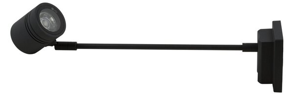 Heitronic Εξωτερικό φωτιστικό τοίχου Borneo 1-φωτός 50 cm, Μαύρο, Μέταλλο, σύγχρονο