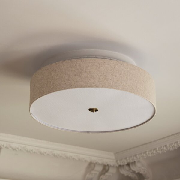 Globen Lighting Φωτιστικό οροφής Noah Ø 65 cm μπεζ, ρυθμιζόμενος, Μπεζ, Σαλόνι / τραπεζαρία, Ύφασμα / Κλωστοϋφαντουργία, Σκανδιναβικό